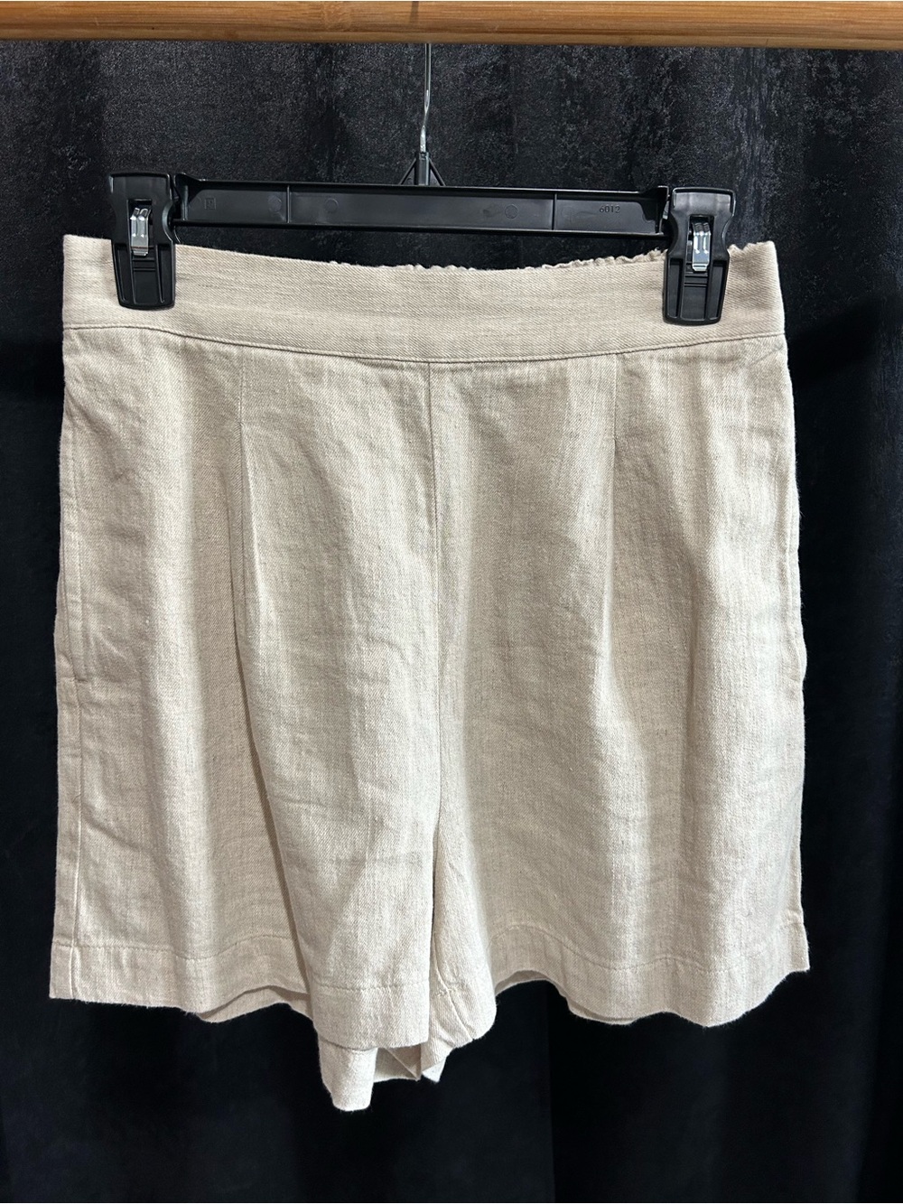 Madewell Natural/Cream Linen-Blend Bermuda Shorts